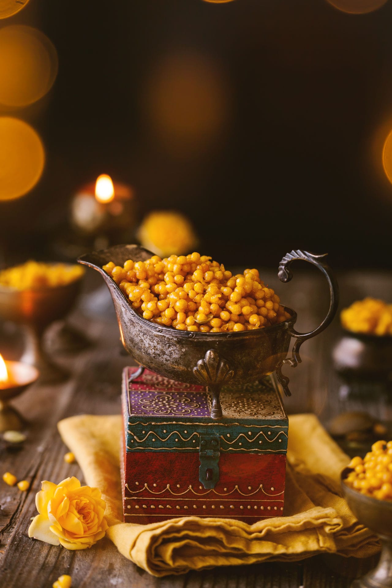 Meethi or Sweet Boondi - Delicious Indian desserts (perfect for Diwali)