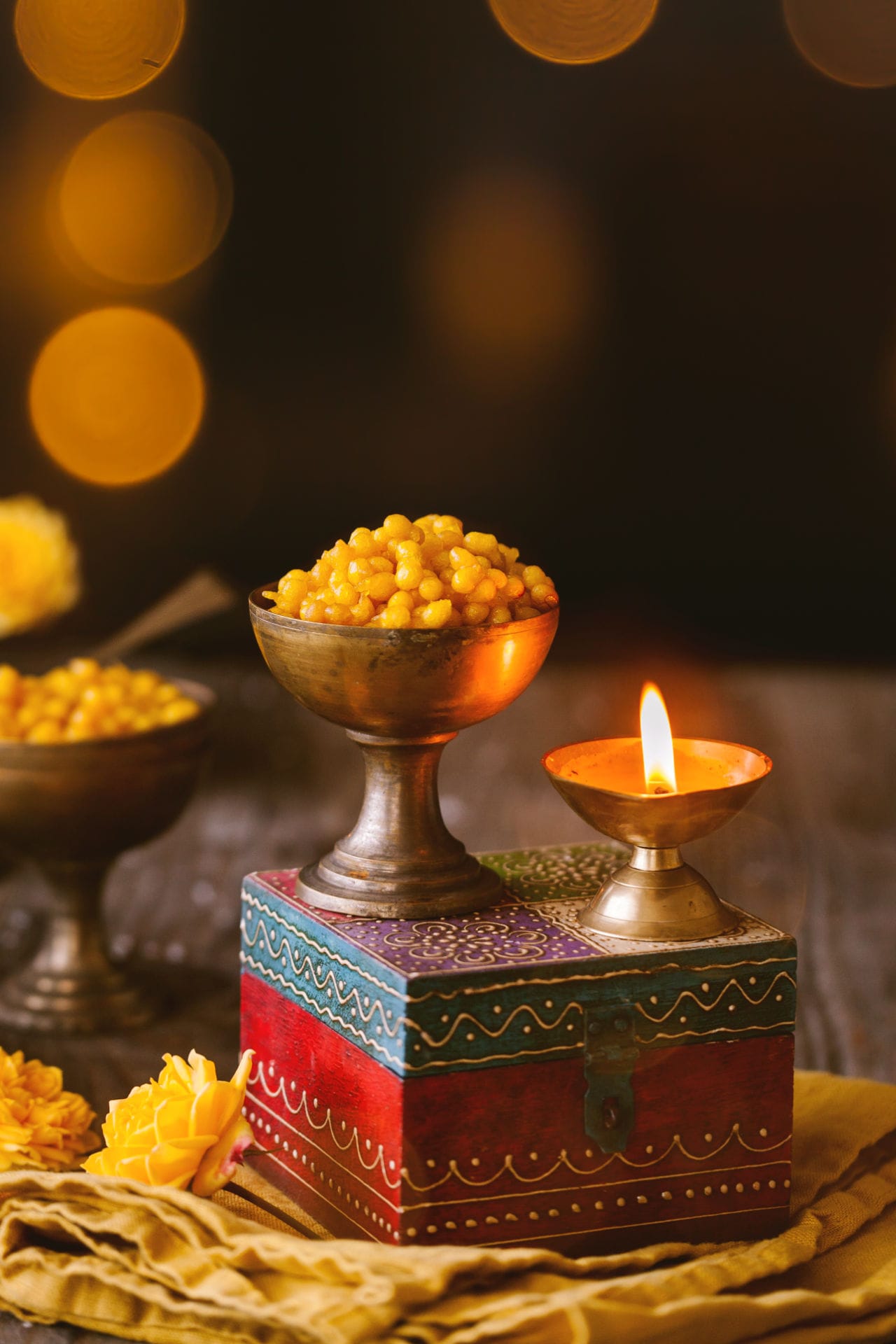 Meethi or Sweet Boondi - Delicious Indian desserts (perfect for Diwali)