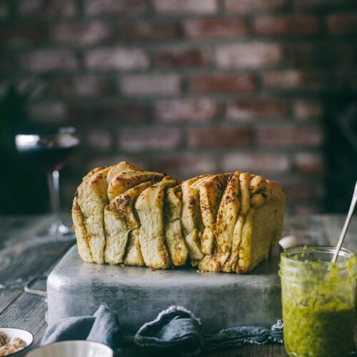 Pesto Pull Apart Bread