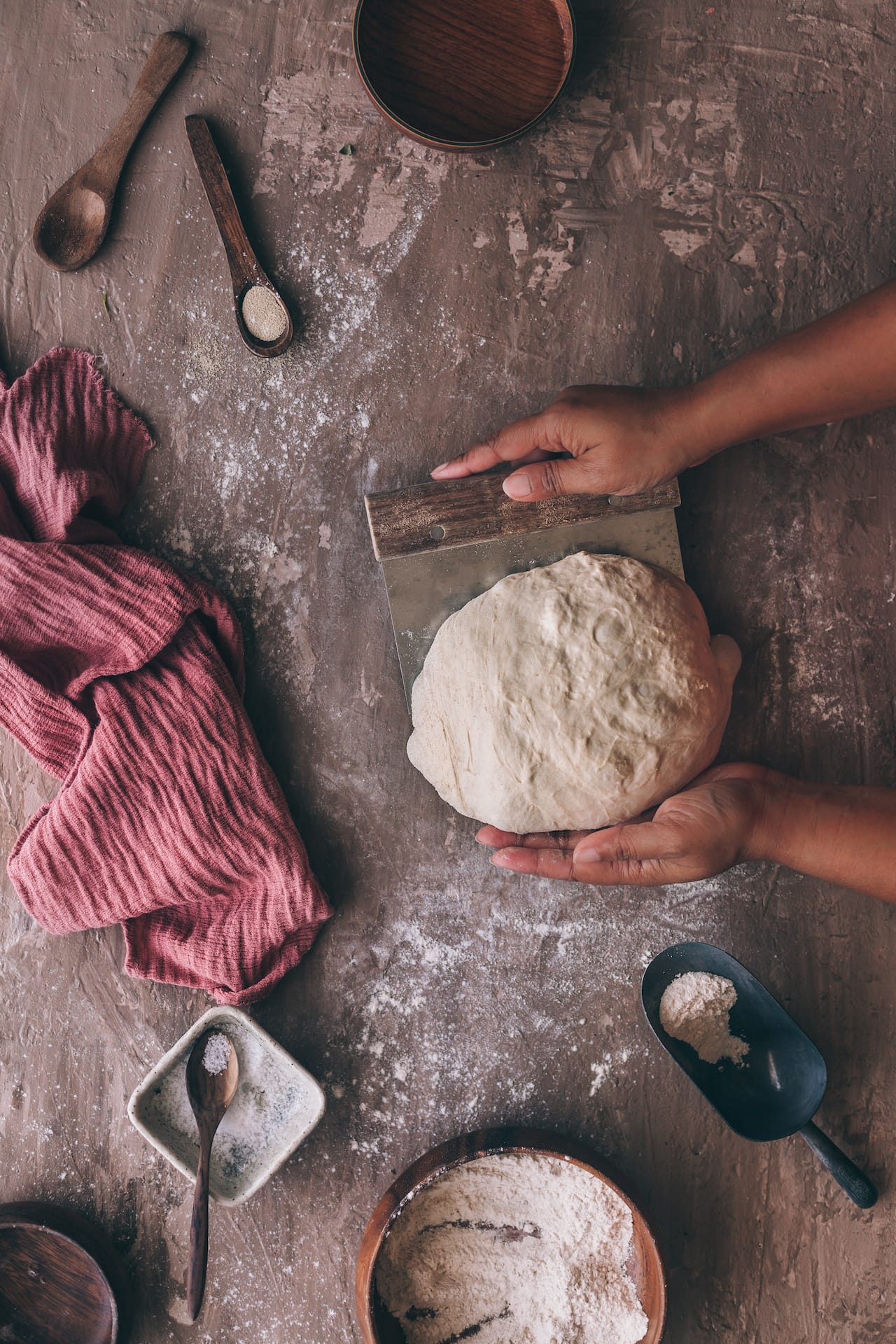 Shaping the Bread before baking
