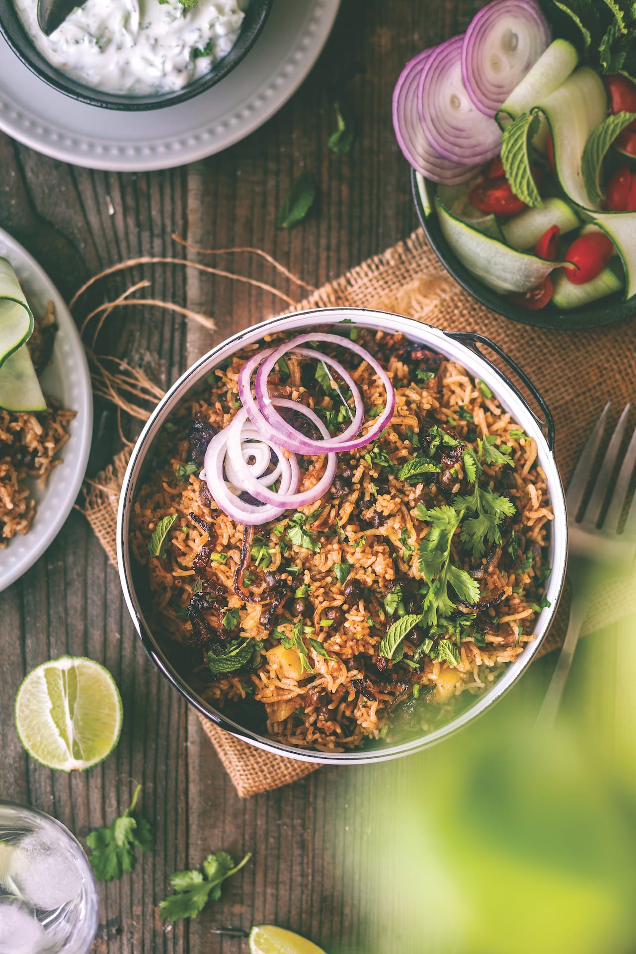 Kala Chana Pulao - Black Chickpea Rice Pilaf