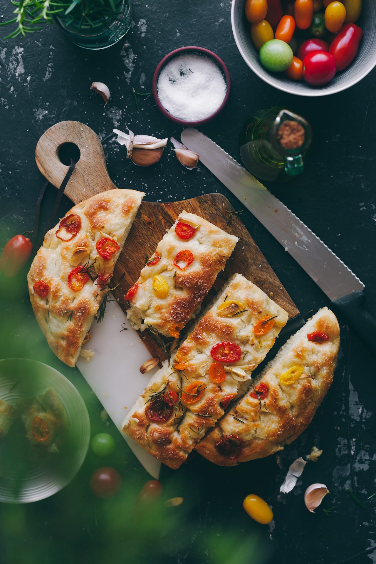 Rosemary Tomato Focaccia Bread 