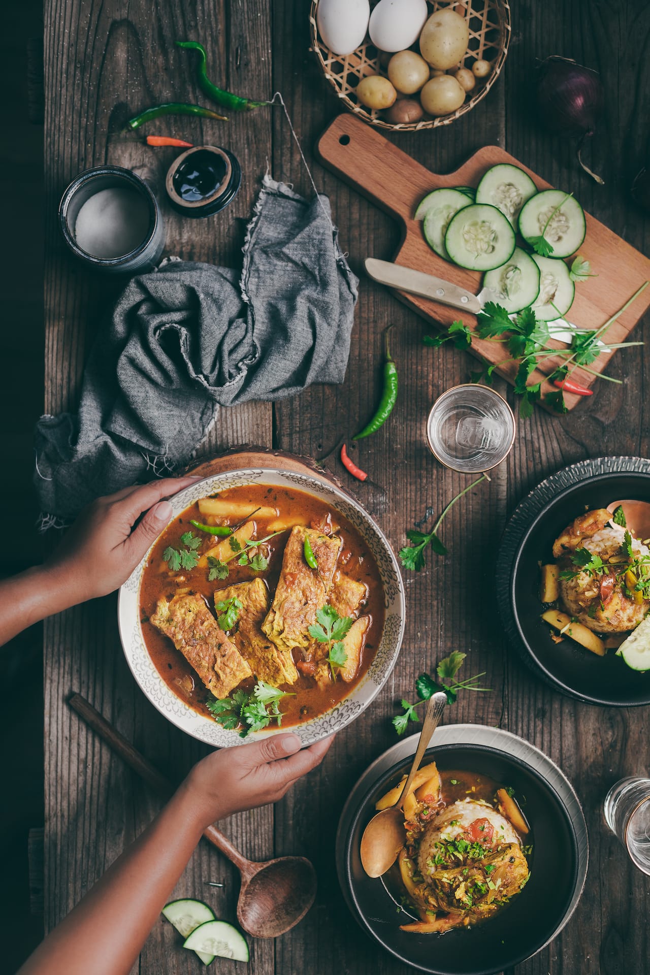 Egg Omelette Curry Bengali Style