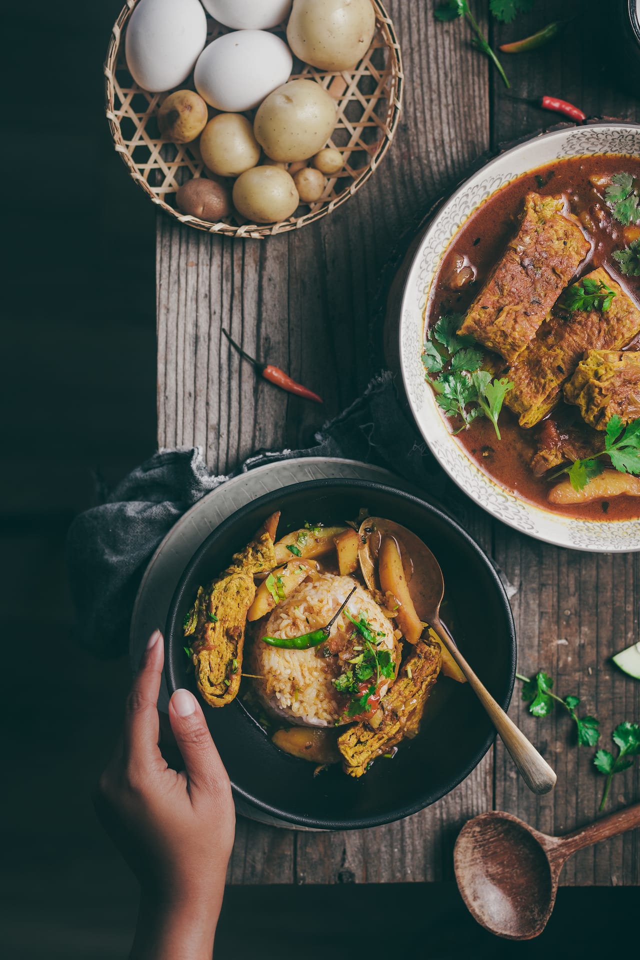 Egg Omelette Curry Bengali Style 