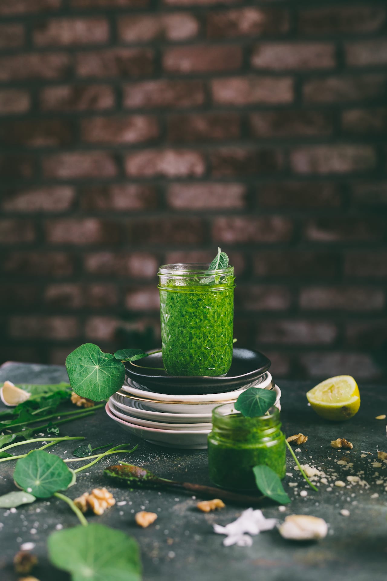 Homemade Easy Pesto with any greens