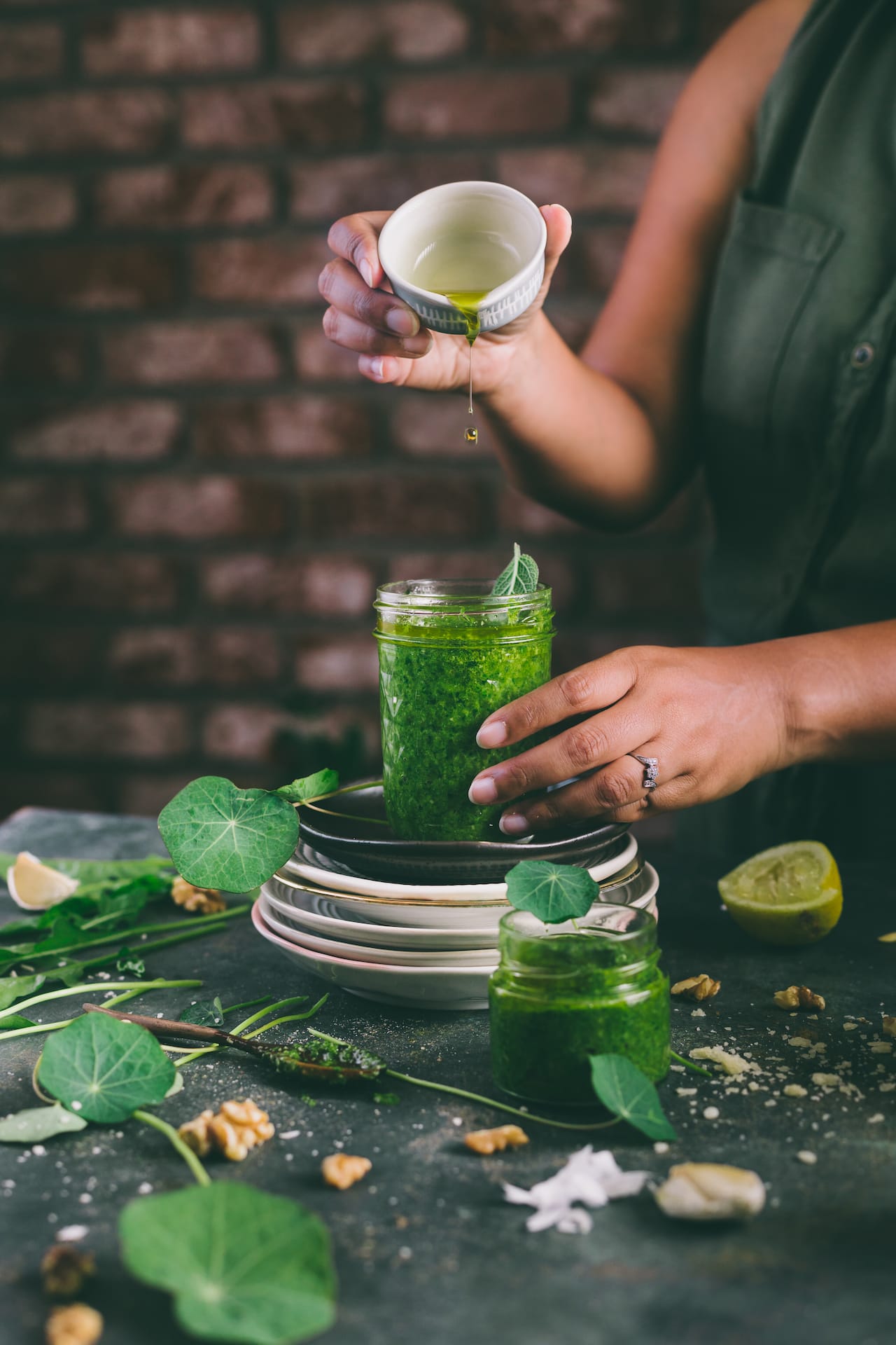 Make Pesto with any greens you find handy