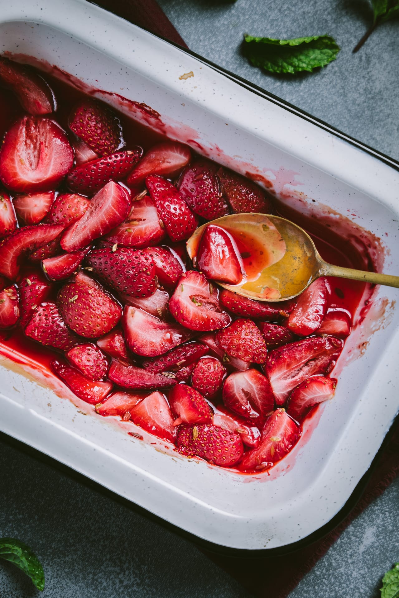 Fennel Roasted Strawberries