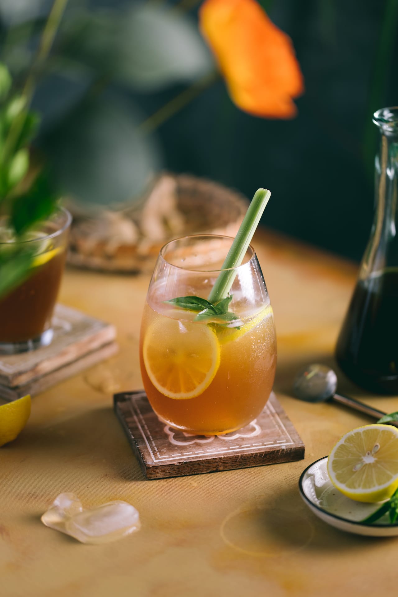 Lemongrass Ginger Spritzer - Refreshing Summer Drink