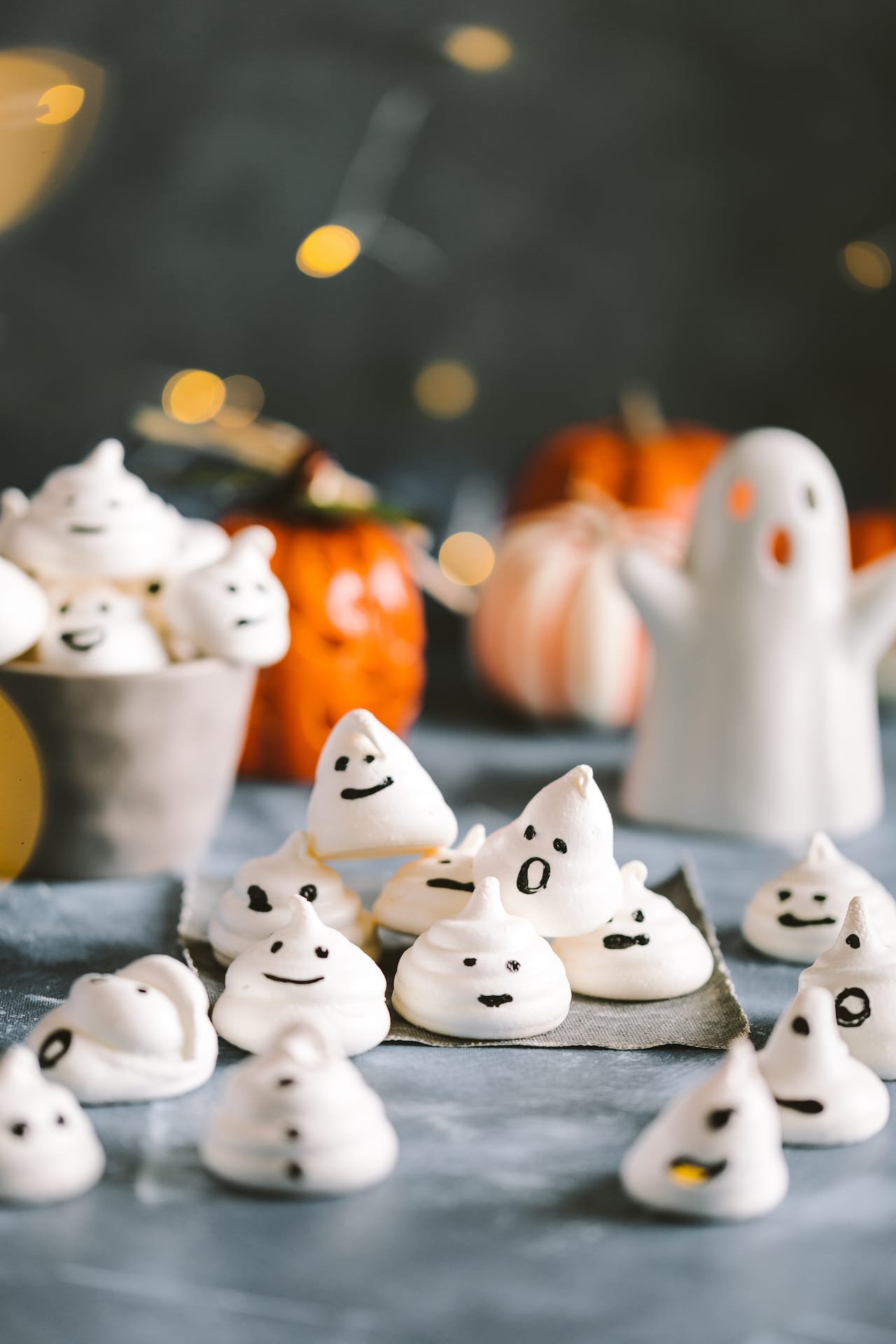 Ghost Meringue Cookies