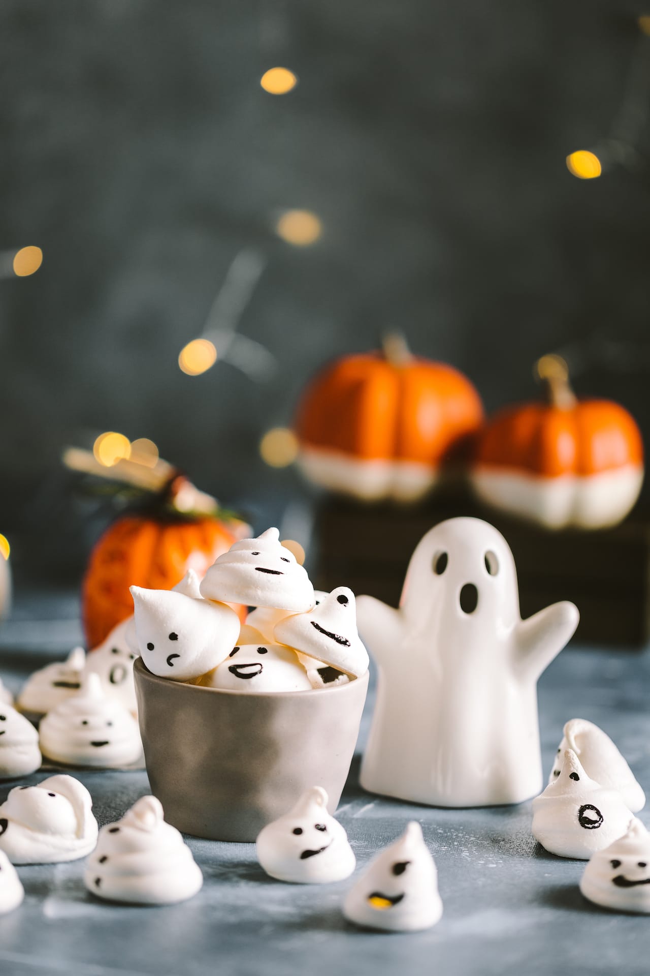 Ghost Meringue Cookies
