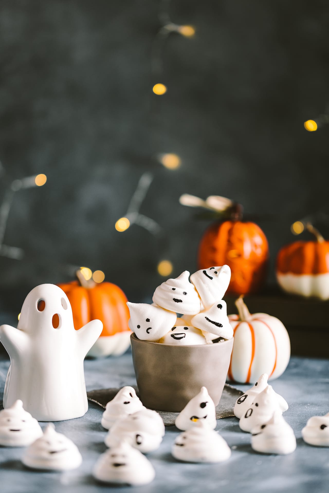 Halloween Ghost Meringue Cookies