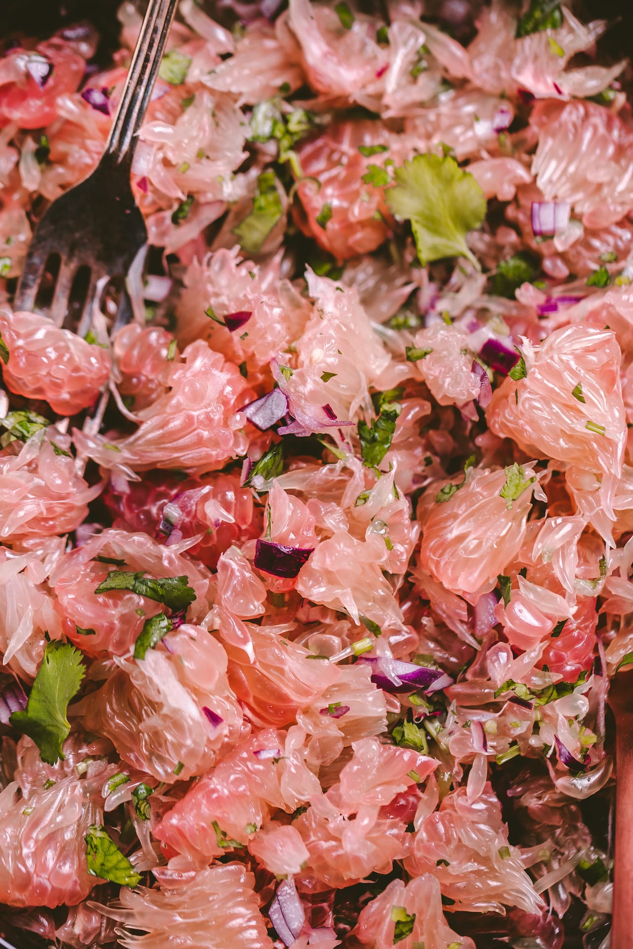 Pomelo Salad Bengali Style (Batabi Lebu Makha)