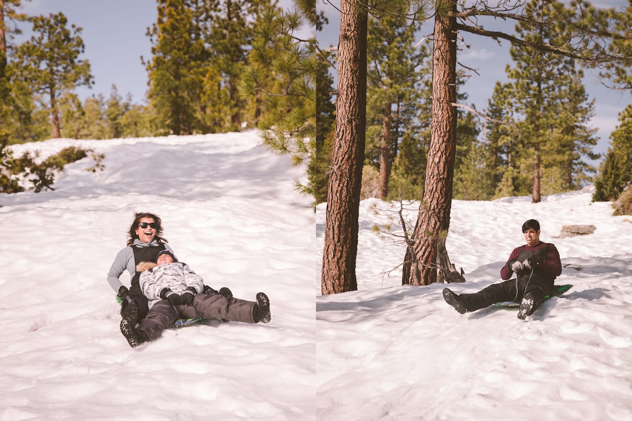 Sledging at Spicer Snow Park