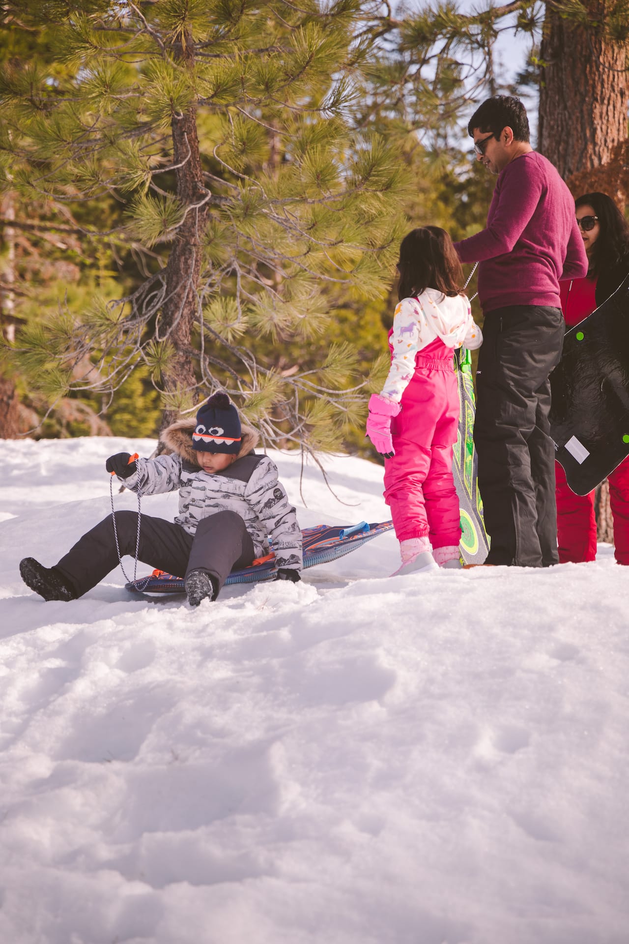 Sledging at Spicer Snow Park