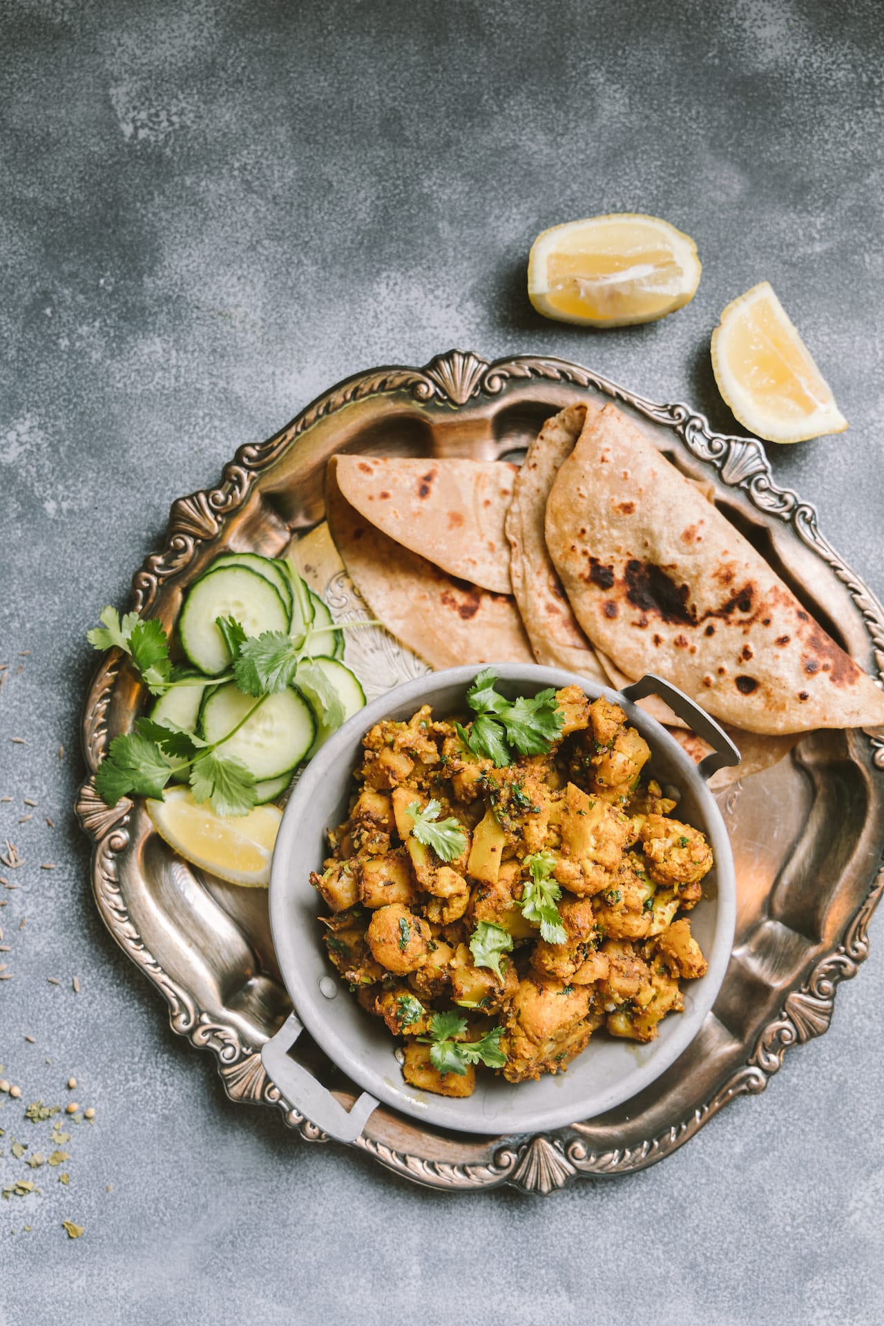 Aloo Gobi (Indian vegetarian Dish , no onion, no garlic)