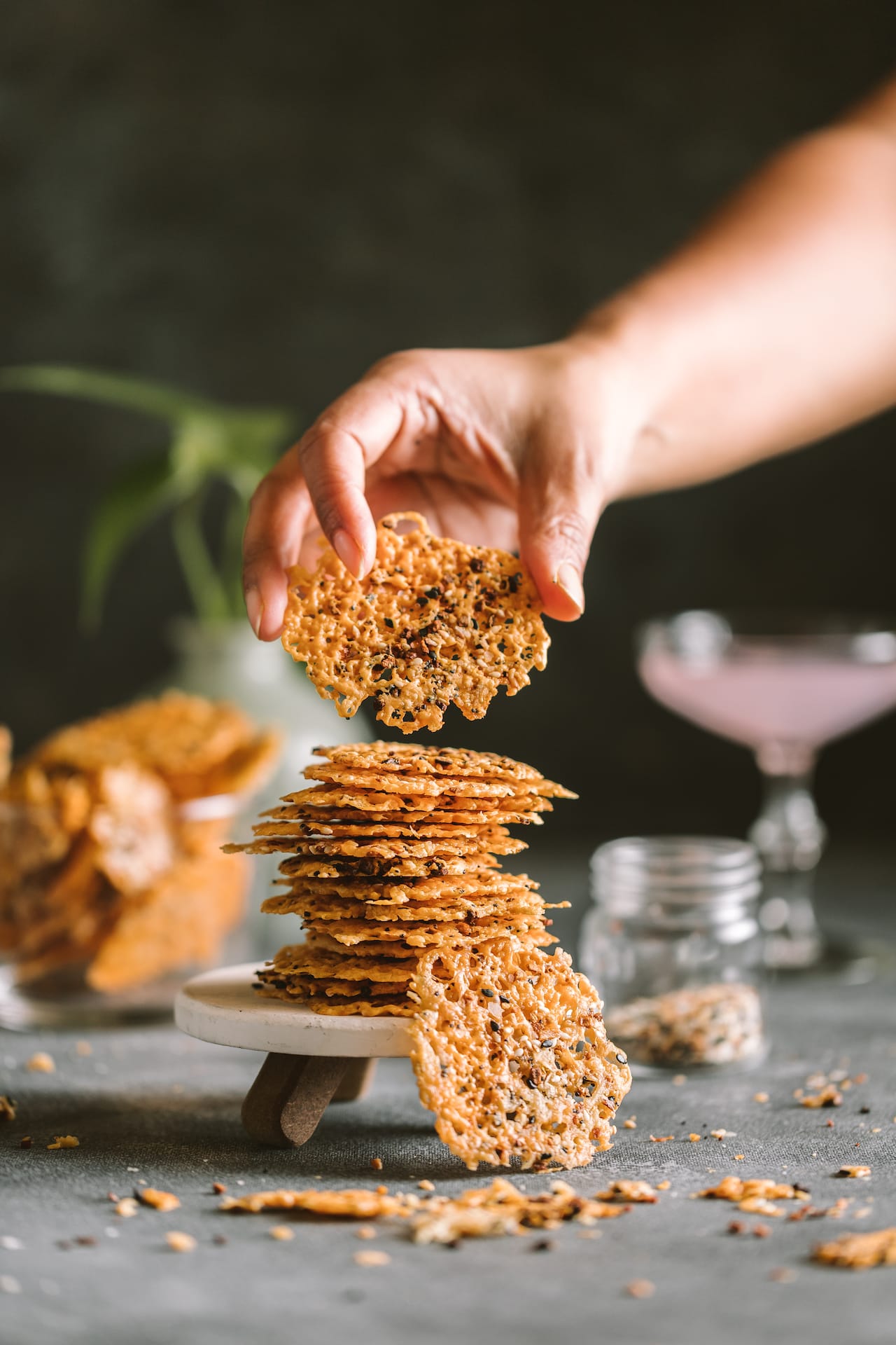 Everything Bagel Cheese Crisps