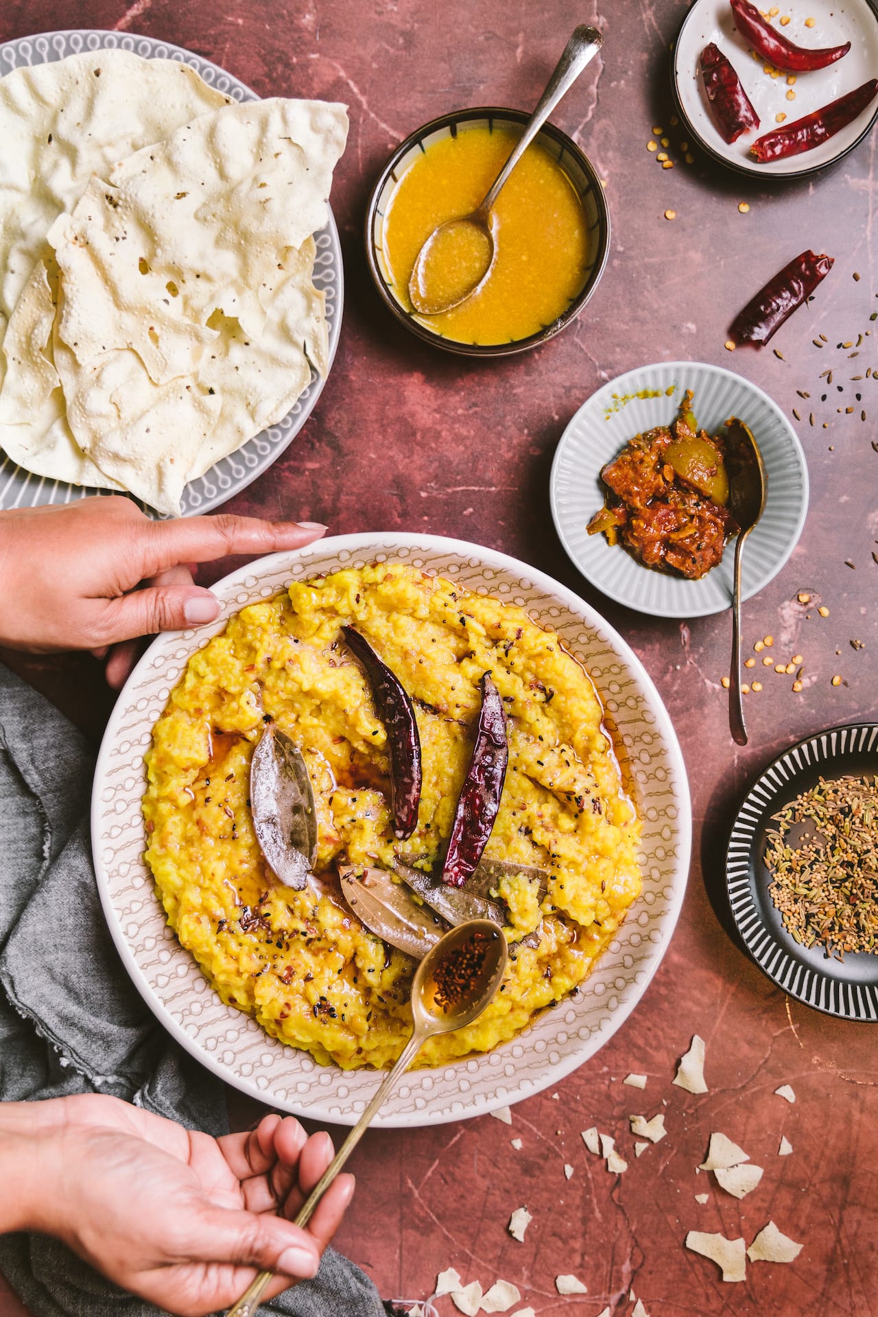 Classic Bengali Rice and Lentil Porridge dish