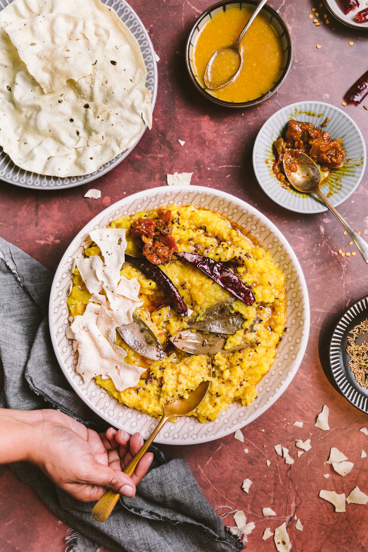 Bhaja Mung Daal Khichuri - Classic Bengali dish