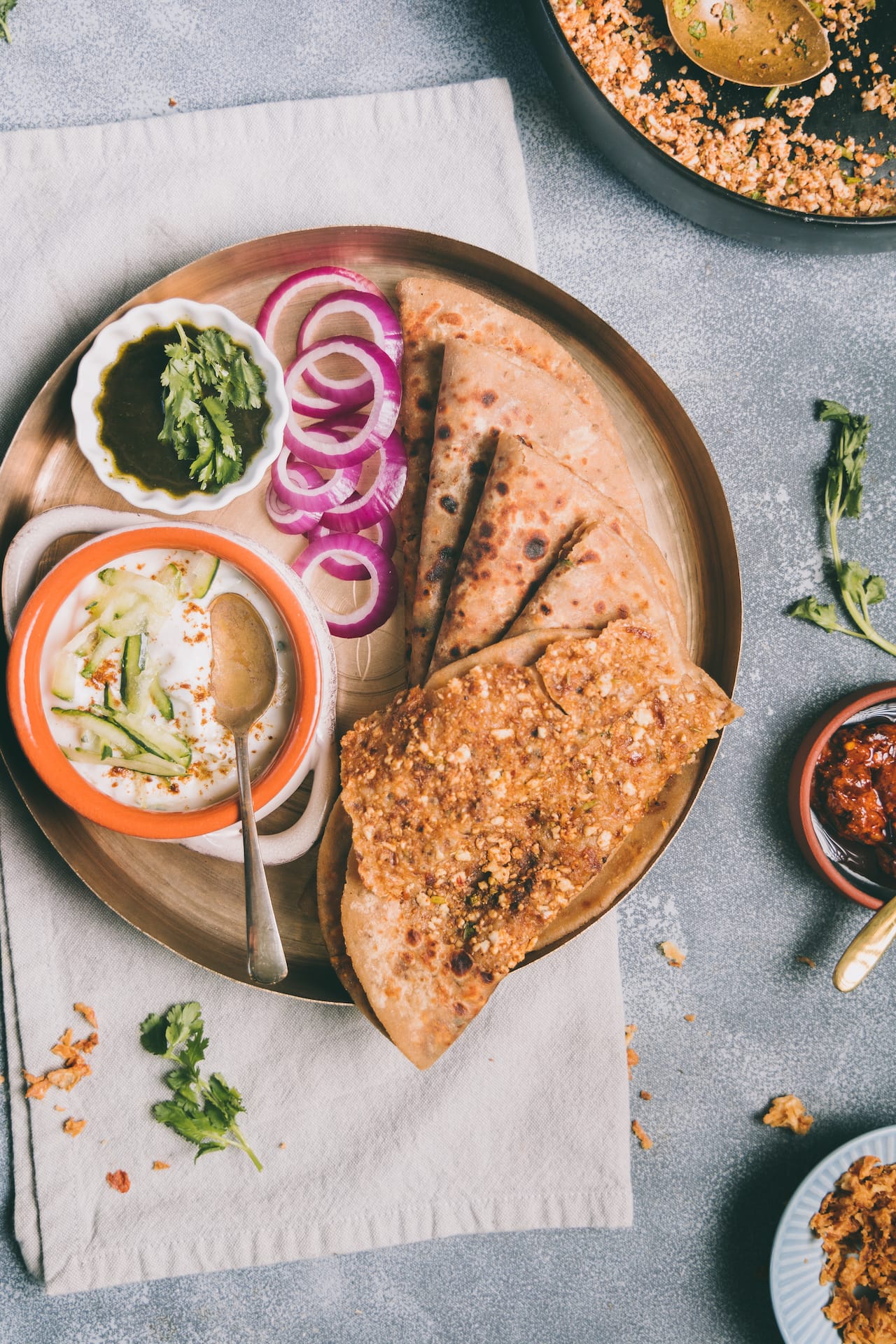 Spiced Paneer Paratha - EASY INDIAN FLATBREAD 