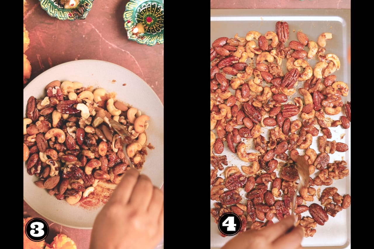 Masala Nuts step by step 