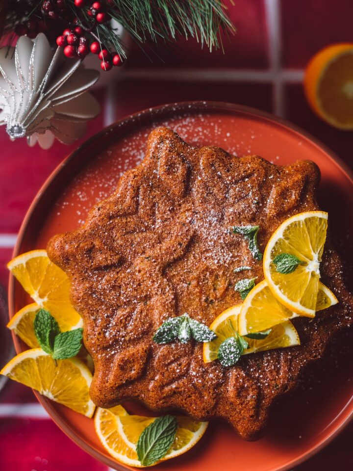 Orange Mint Almond Cake