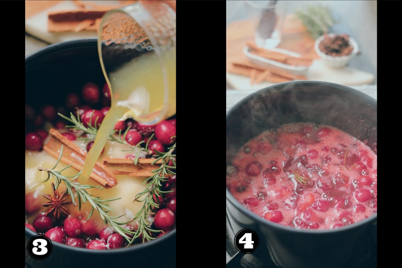 Step by Step to make cranberry sauce