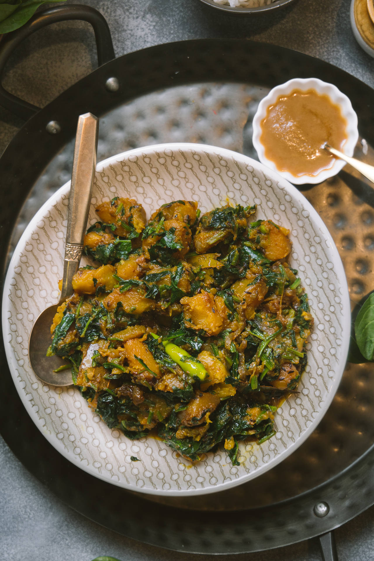 Kumro Palak -bengali Side dish