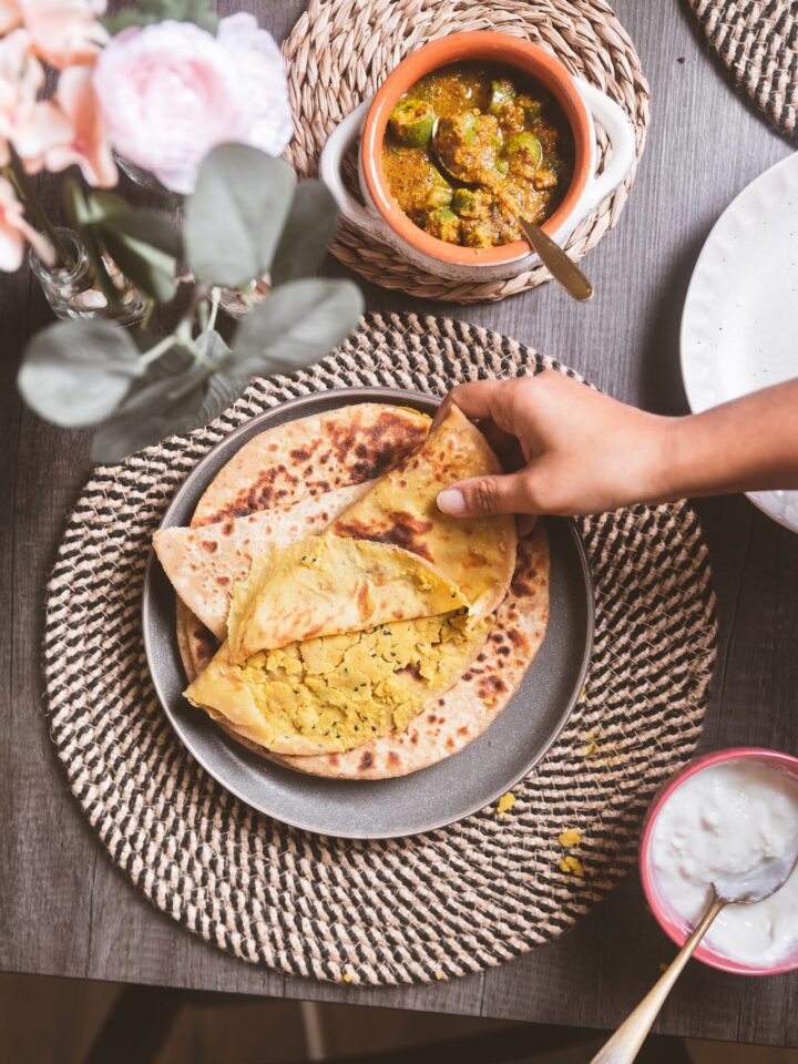 Dal Paratha - Lentil stuffed flat bread