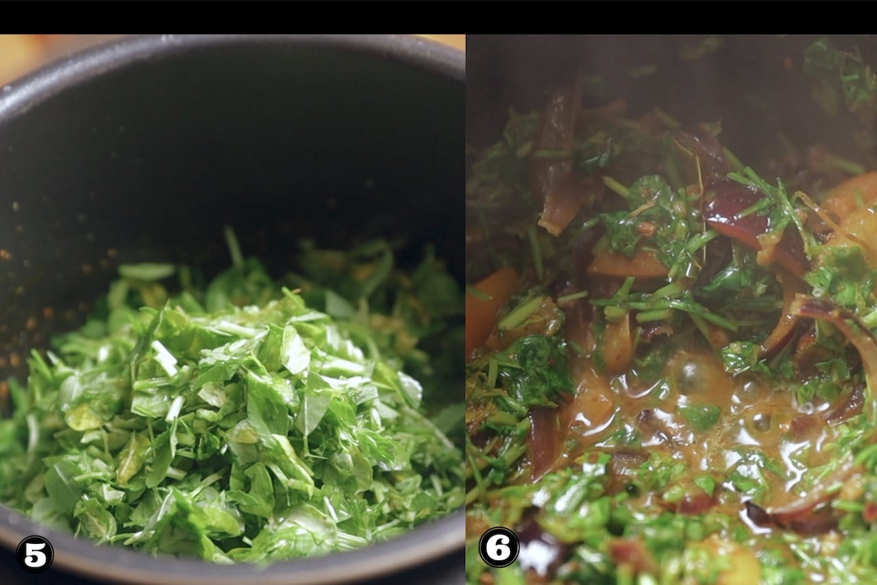 Steps for Methi Masoor Dal