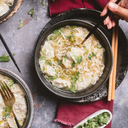 Chicken Wonton Noodle Soup