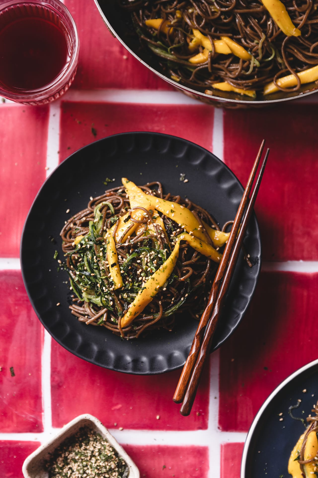 Soba Noodles with mango and Cucumber