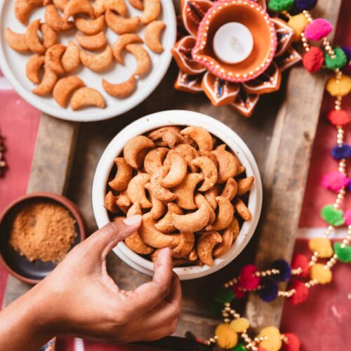 Kaju Biscuits   CASHEW SHAPED crunchy crackers   Playful Cooking - 84