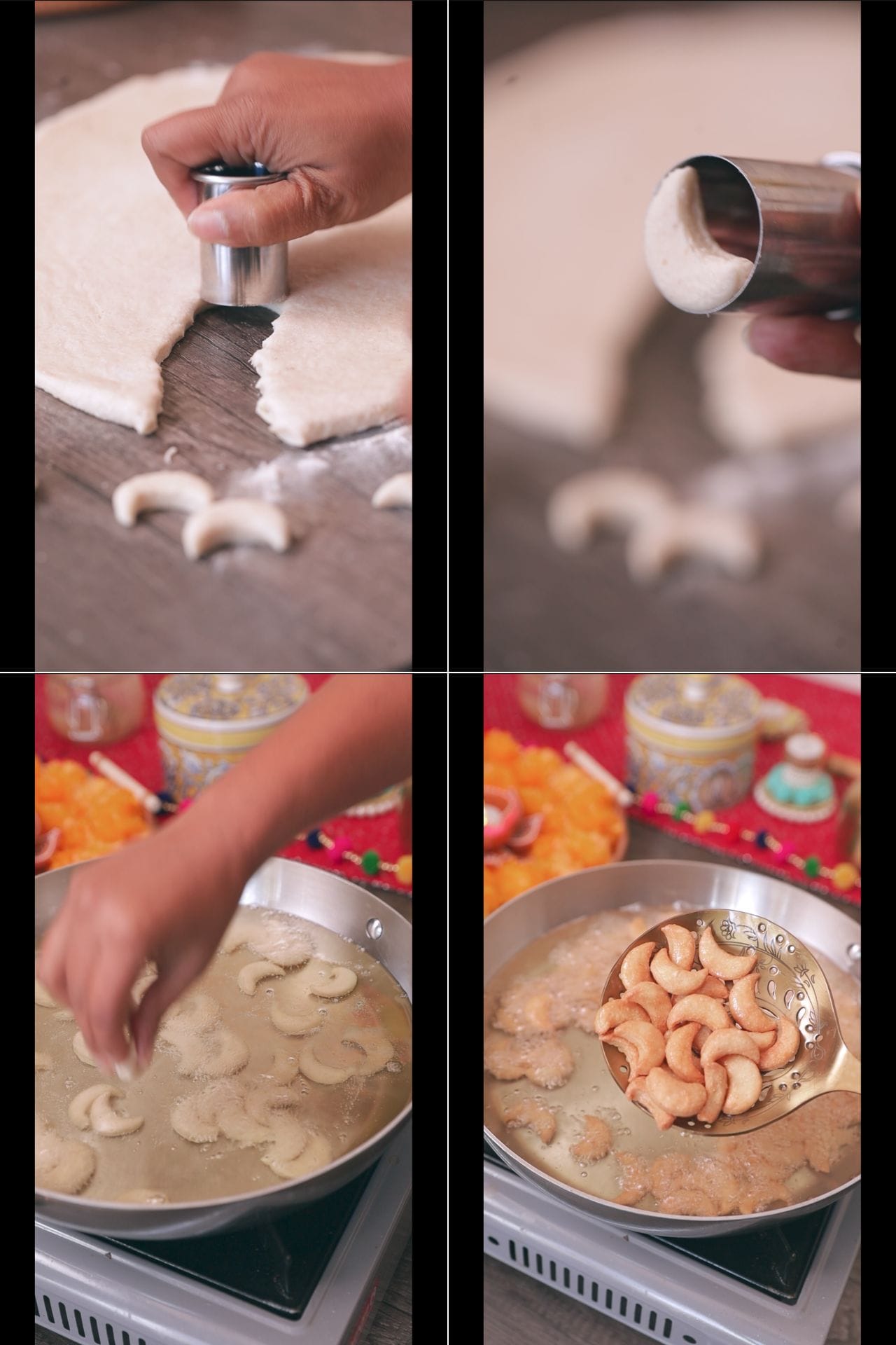 Kaju Biscuits   CASHEW SHAPED crunchy crackers   Playful Cooking - 26