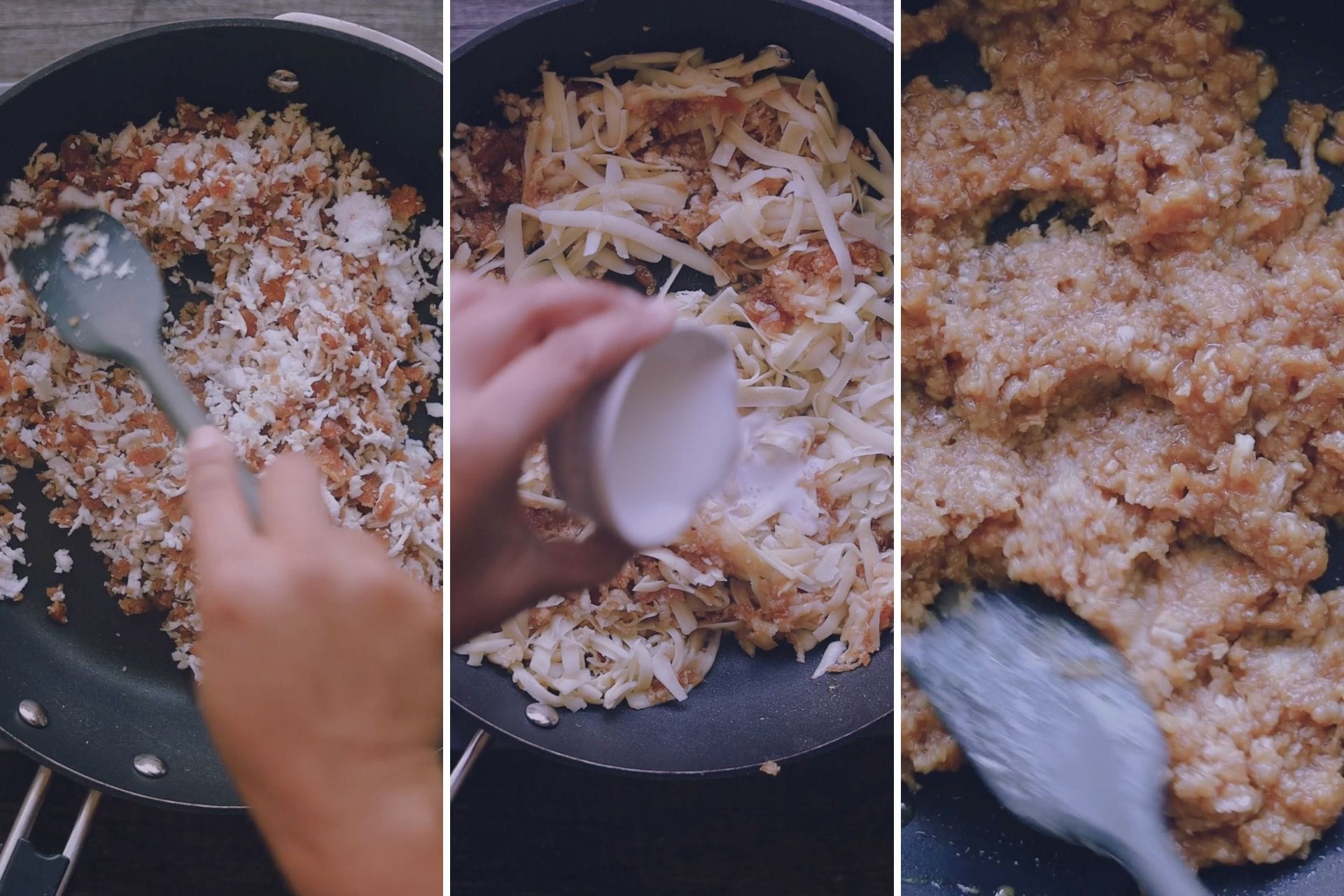 Patishapta filling steps