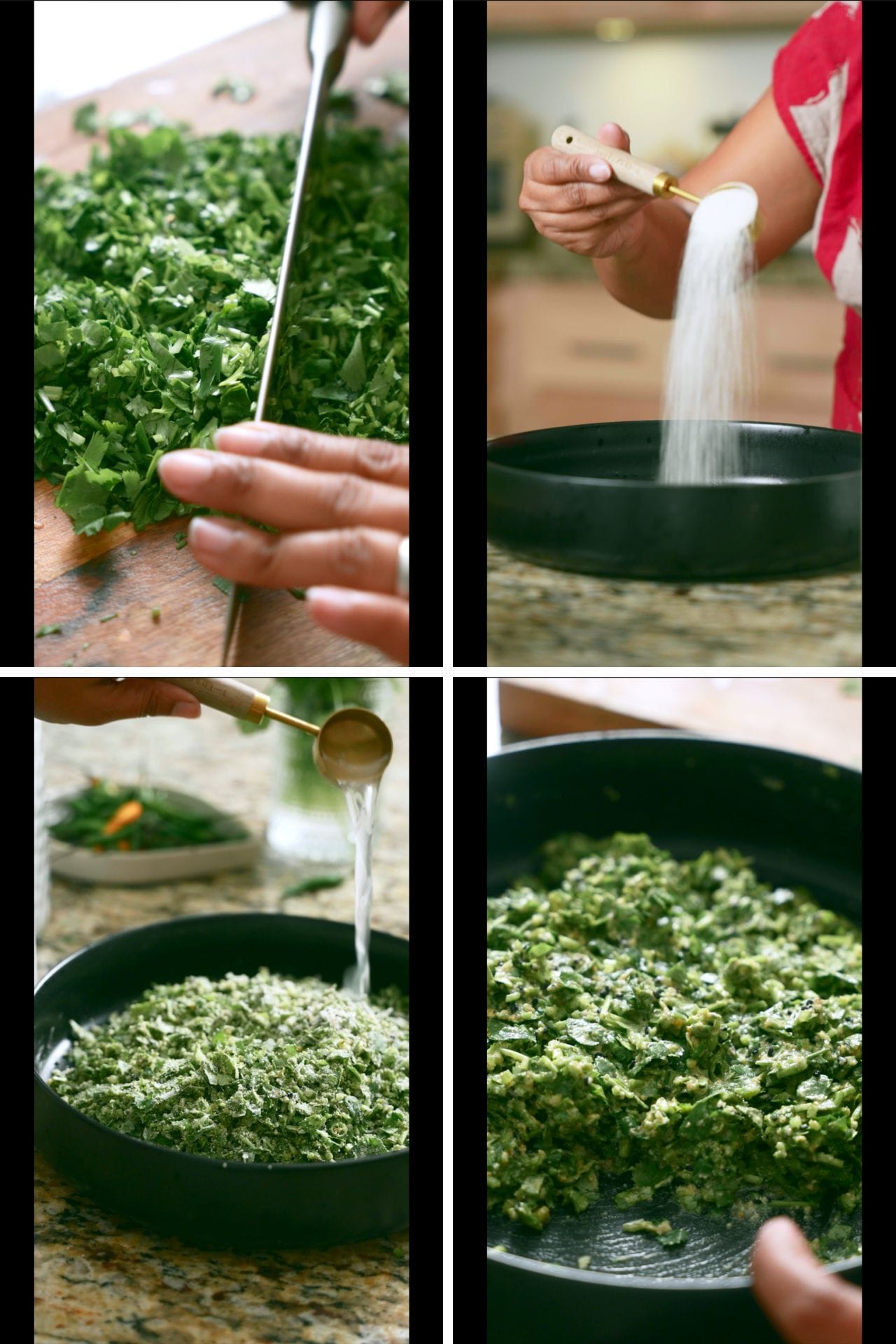 Dhone Pata Bora Cilantro Fritters BENGALI RECIPE Playful Cooking - 32