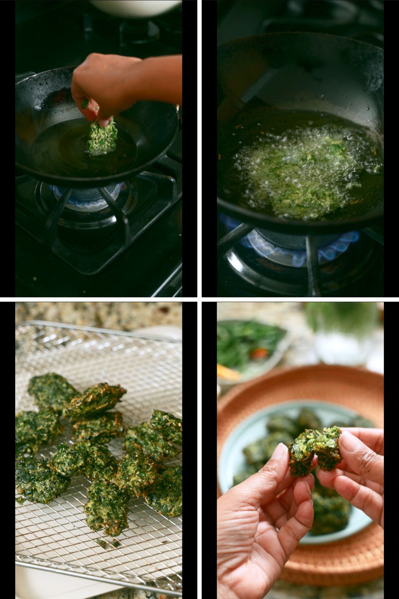 Dhone Pata Bora Cilantro Fritters BENGALI RECIPE Playful Cooking - 31