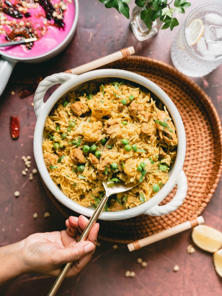 Soya Chunks Pulao
