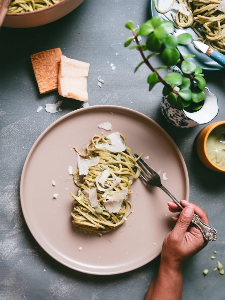 Spinach Tofu Pasta