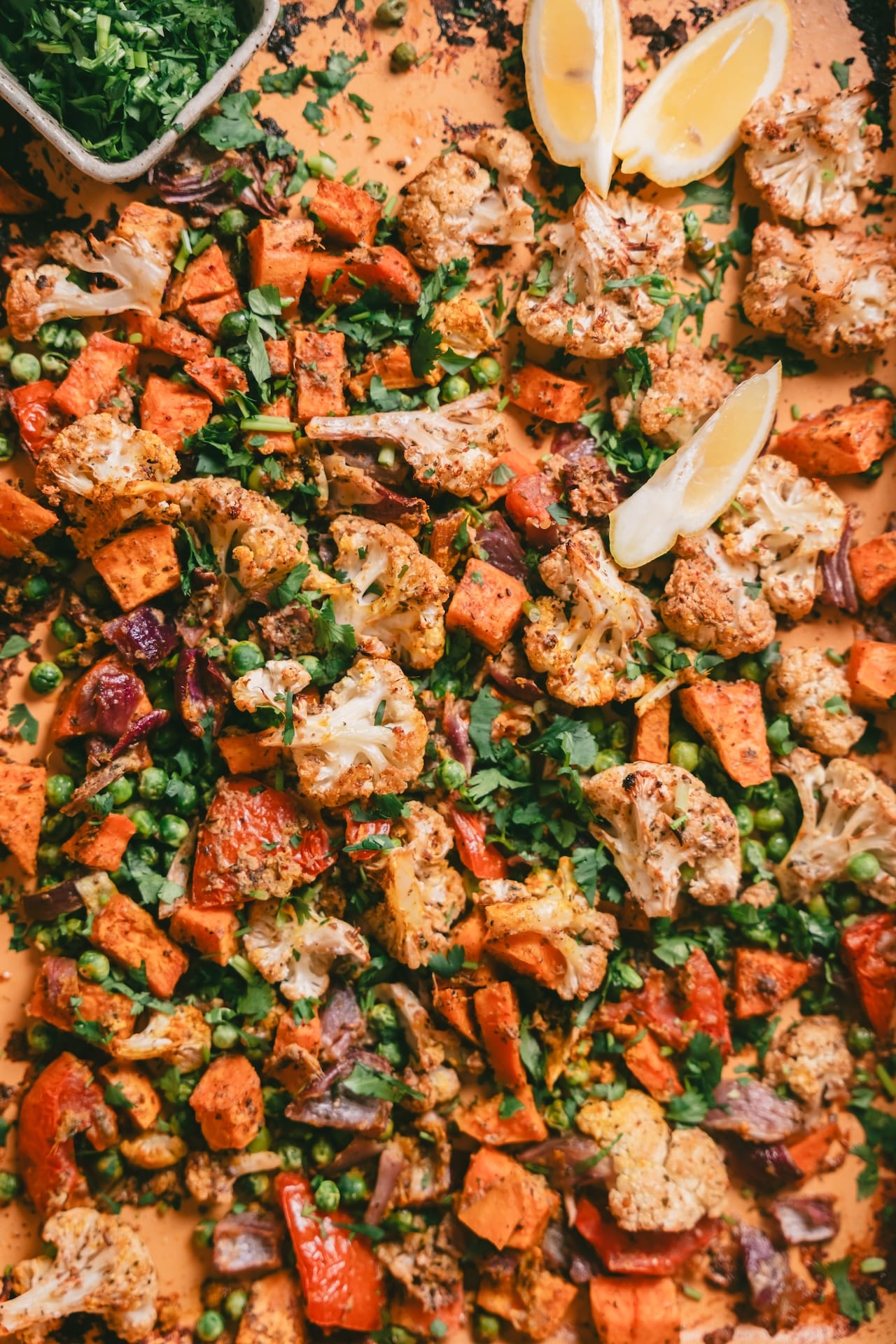 Aloo Gobhi Tray Baked