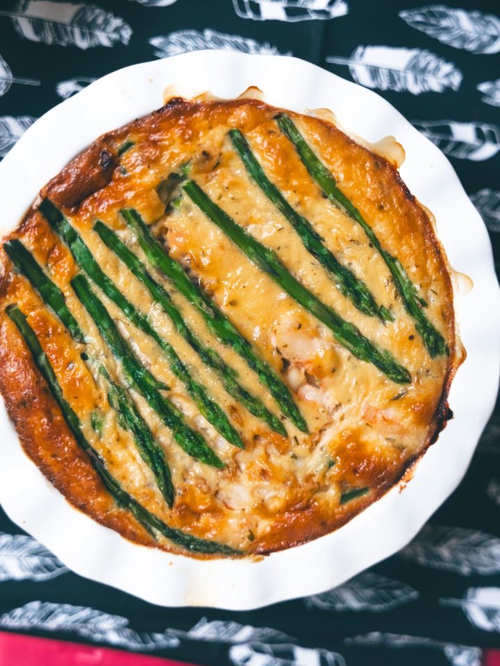 Asparagus Shrimp Gratin
