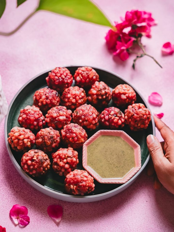 Beetroot Sabudana Vada
