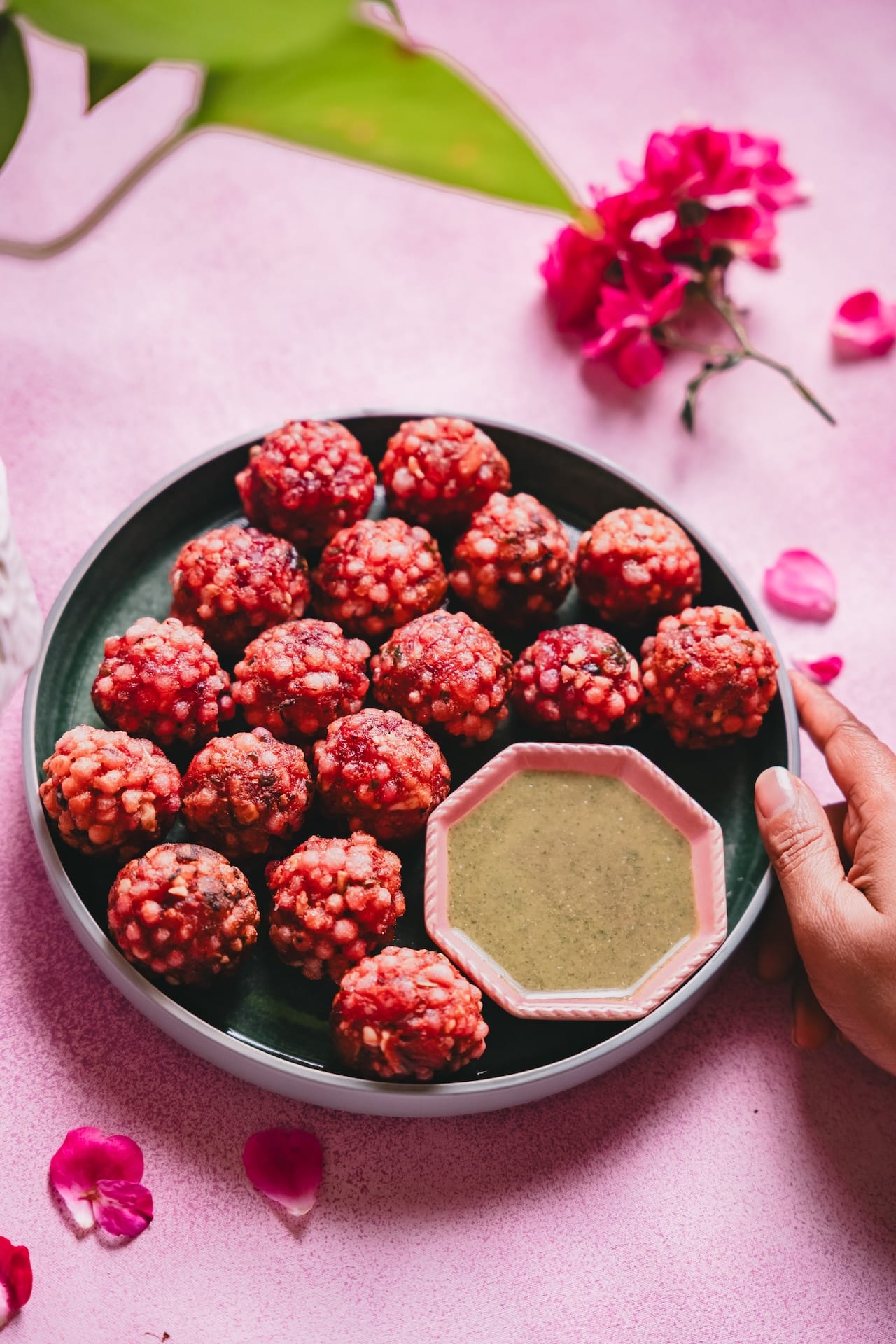 Beetroot Sabudana Vada