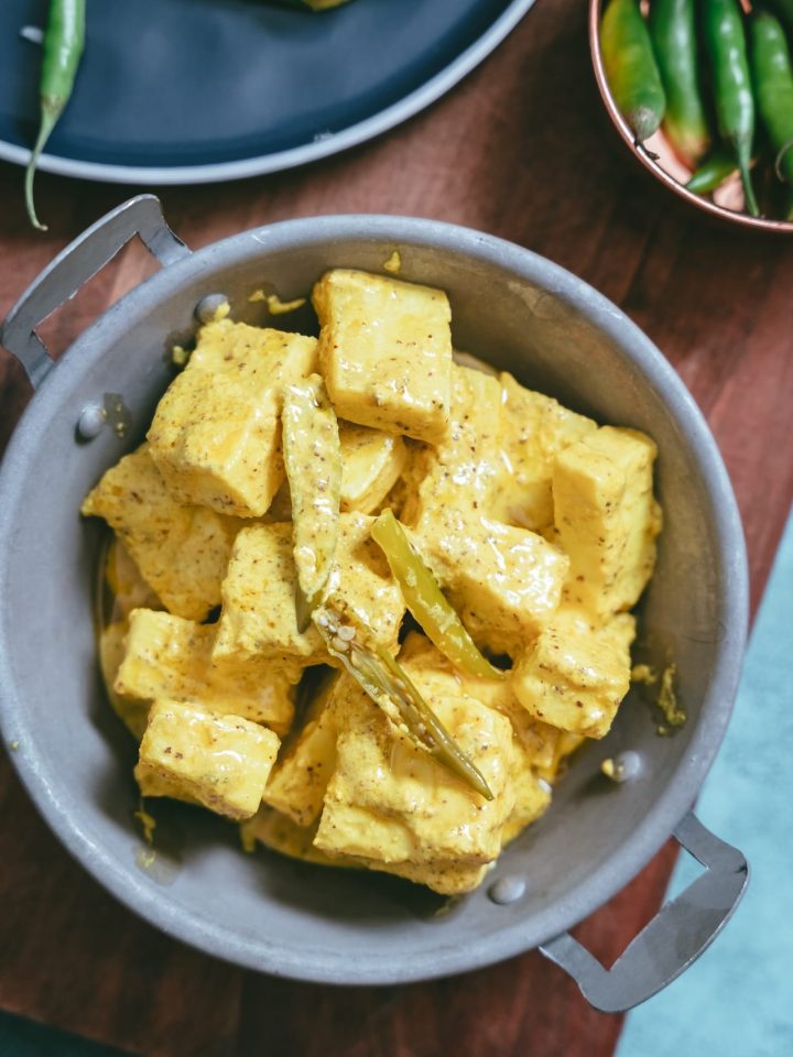 Shorshe Bhapa Paneer