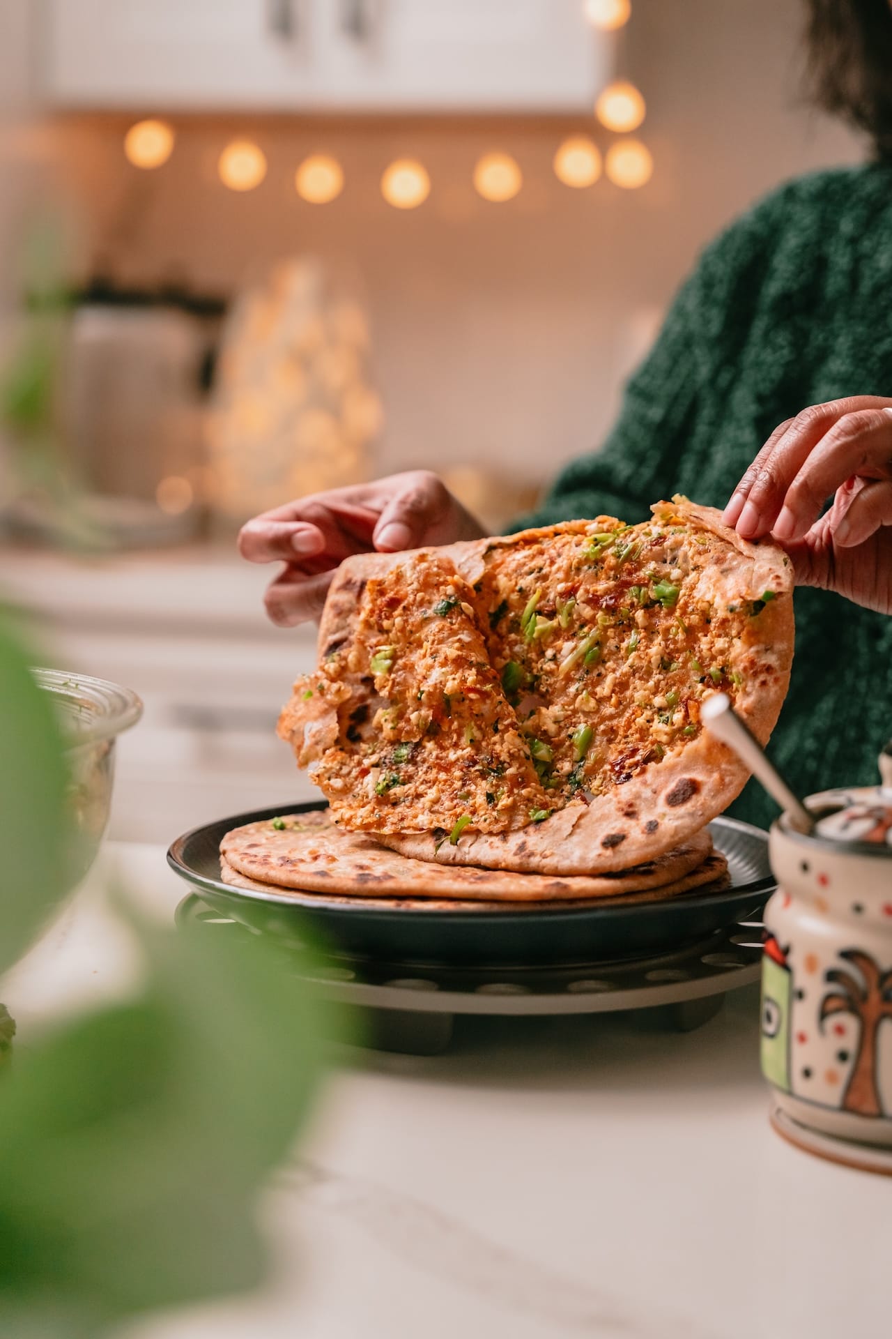 Paneer Broccoli Paratha