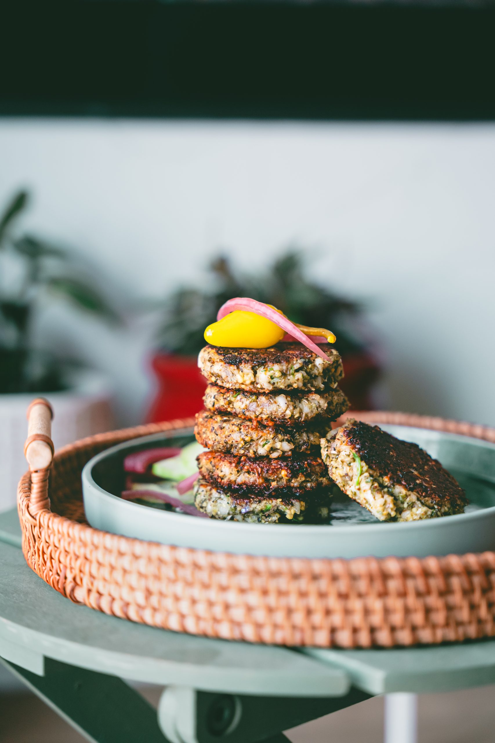 Mung Bean Sprout Paneer tikki