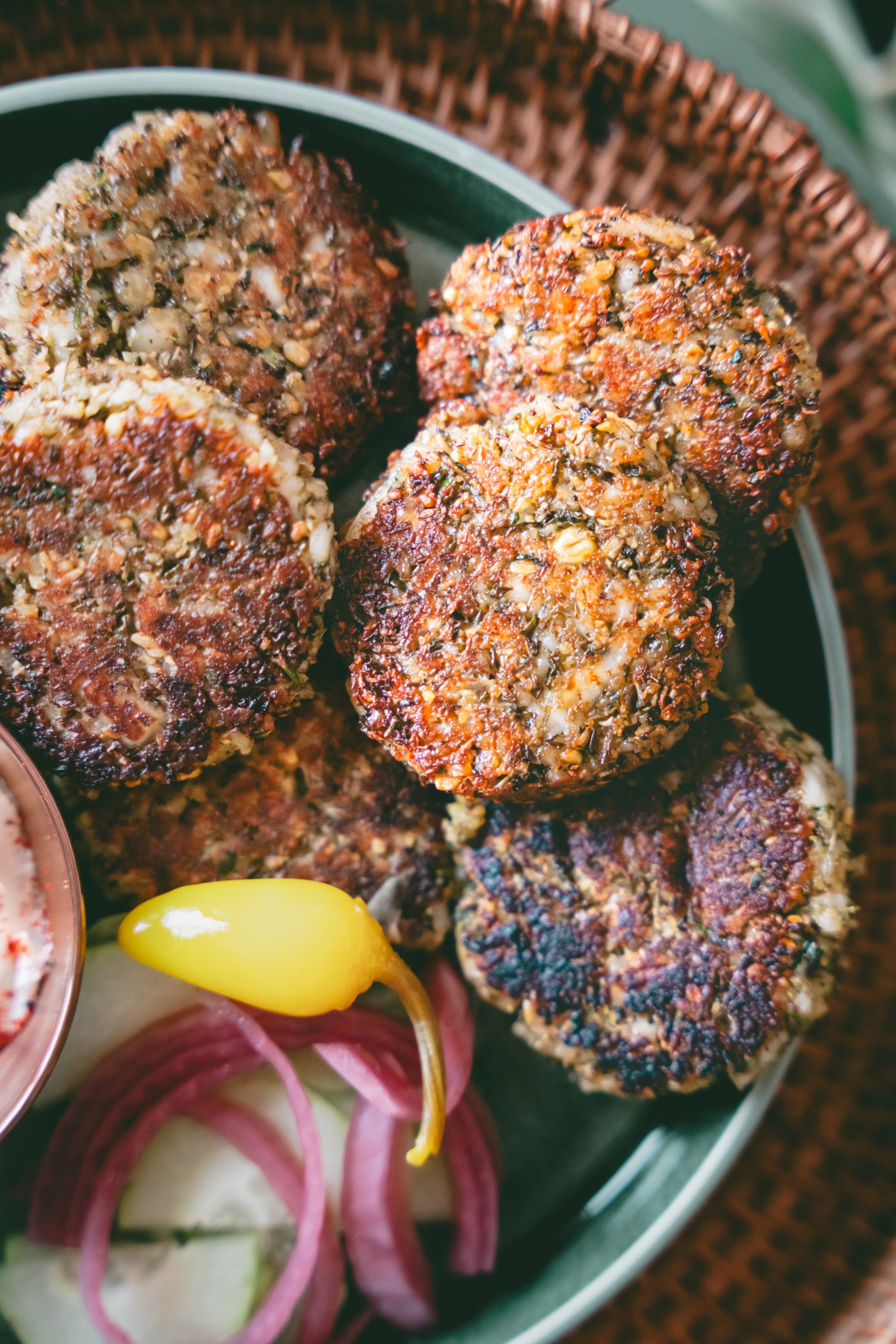Mung Bean Sprout Paneer Tikki