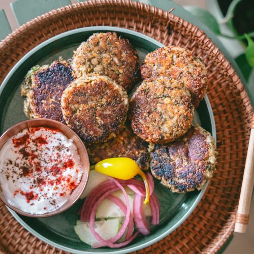 Mung Bean Sprout Paneer Tikki