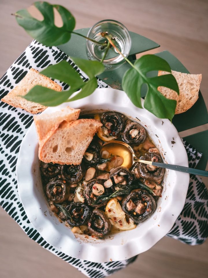 Roasted Garlic Mushroom Recipe