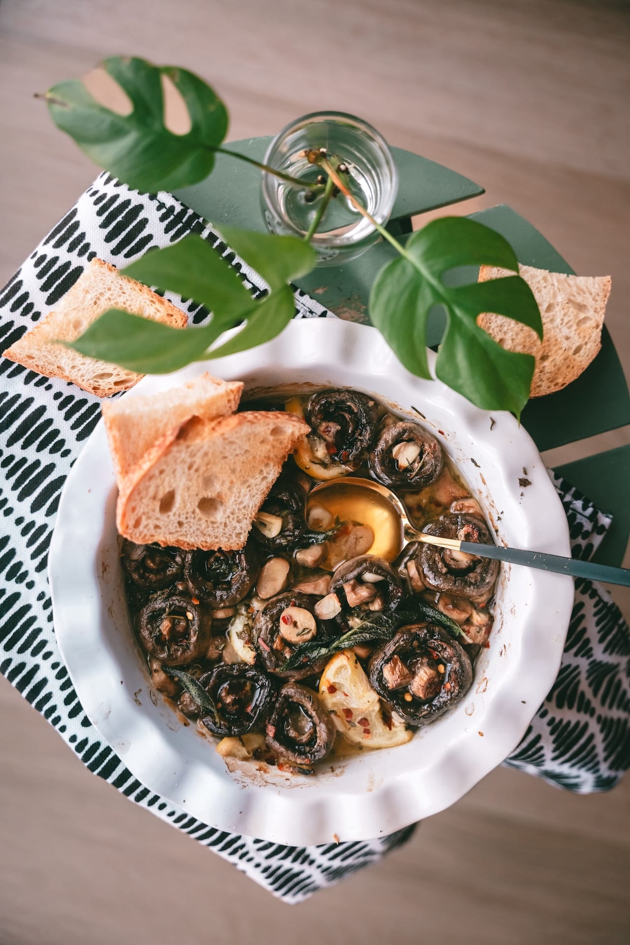 Roasted Garlic Mushroom Recipe
