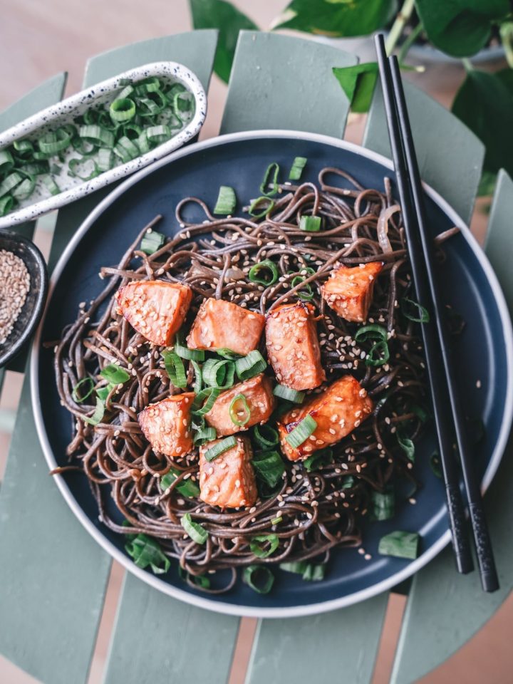 Salmon Soba Noodles
